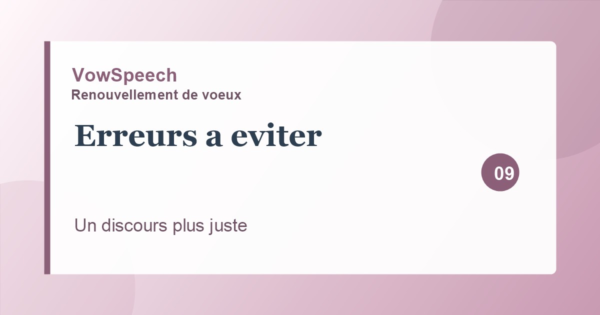 Les erreurs à éviter dans un discours de renouvellement de vœux